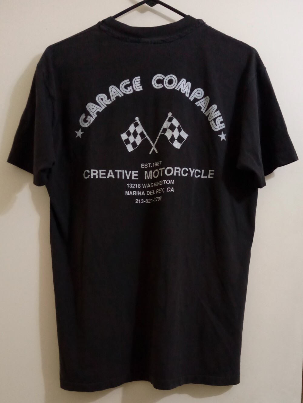 VTG 90s VUC Vincent HRD SoCal VOC Garage Company Motorcycle T-shirt